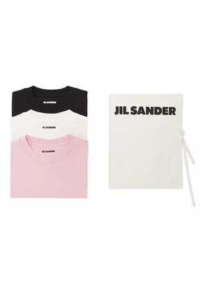 Jil Sander logo-patch T-shirt (pack of three) - Pink