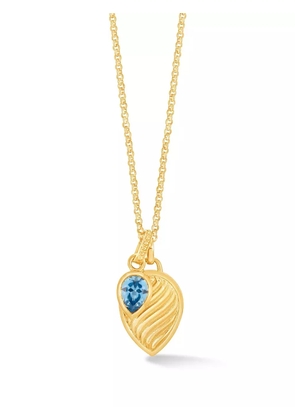 DOWER AND HALL twist-embellished pendant necklace - Gold