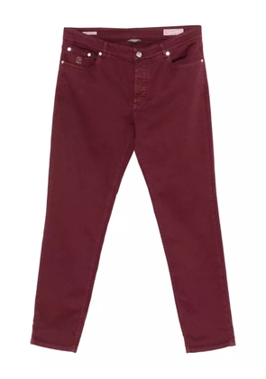 Brunello Cucinelli embroidered-logo jeans