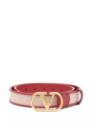 Valentino Garavani Vlogo leather belt - Red