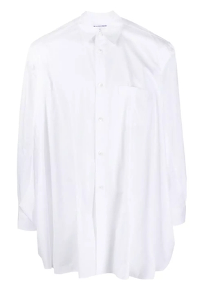 Comme Des Garçons Shirt side-slits cotton shirt - White