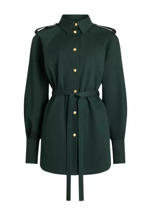 Patou gabardine belted shirt - Green