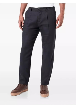 Marc O'Polo dart-detail linen trousers - Black