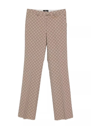 ETRO damask-pattern trousers - Neutrals