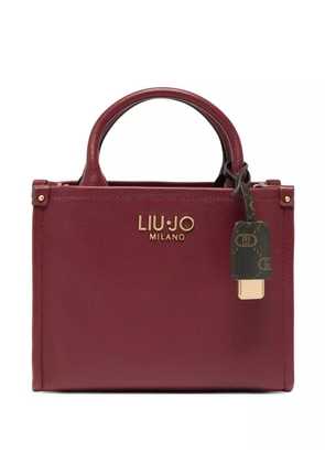 LIU JO small logo-plaque tote bag - Red