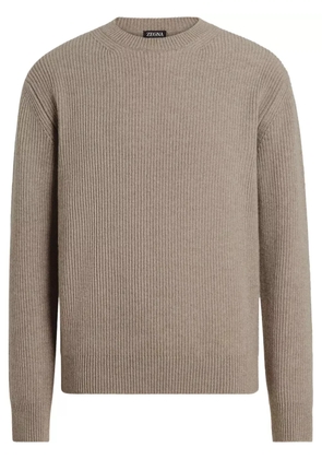 Zegna crew-neck sweater - Neutrals