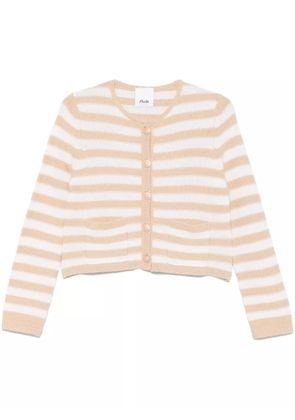 Allude striped cardigan - Neutrals