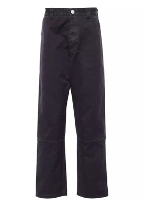 Stone Island logo-embroidered straight-leg jeans - Blue