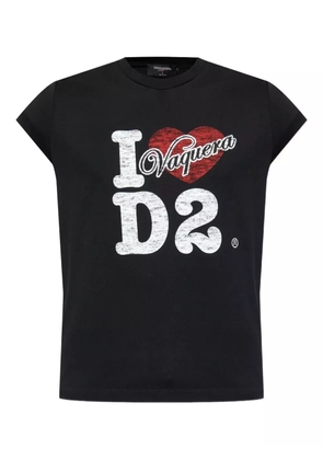 DSQUARED2 x Vaquera cotton T-shirt - Black