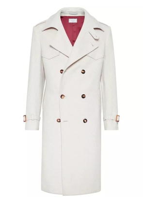 Brunello Cucinelli long double-breasted coat - Neutrals