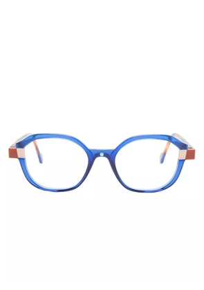 Face À Face Blink 1 round-frame glasses - Blue
