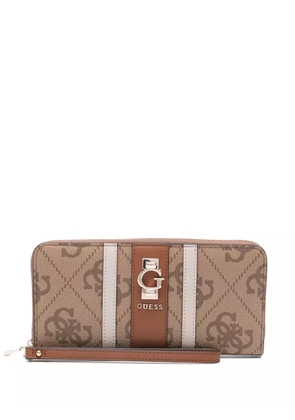 GUESS USA logo-plaque panelled wallet - Neutrals