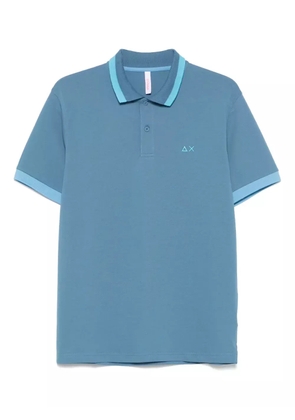Sun68 contrast-stripes polo shirt - Blue