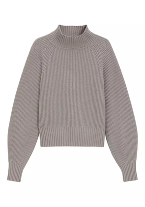 HUGO ribbed funnel-neck sweater - Neutrals