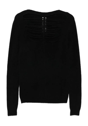 Rick Owens distressed sweater - Black