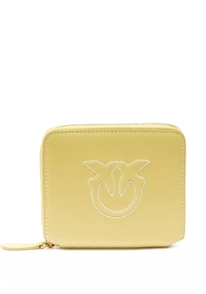 PINKO logo-embossed zip-around wallet - Yellow
