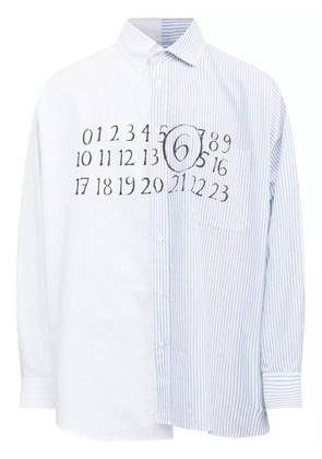 MM6 Maison Margiela asymmetric cotton shirt - White