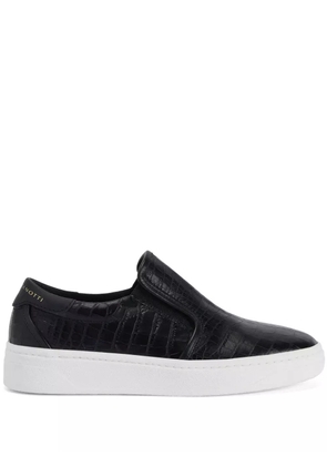 Giuseppe Zanotti GZ94 crocodile-embossed sneakers - Black