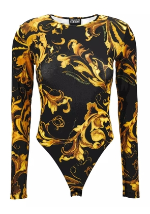Versace Jeans Couture Barocco-print bodysuit - Black