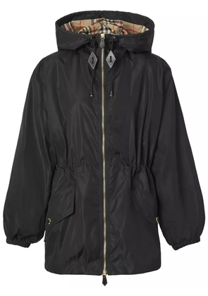 Burberry lightweight ECONYL® hooded jacket - Black