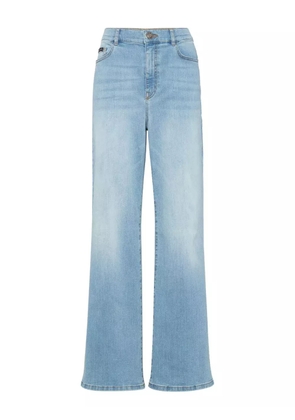 Philipp Plein fatale logo-plaque jeans - Blue