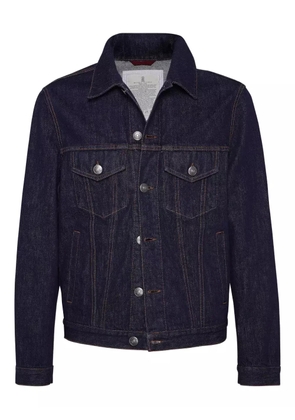 Brunello Cucinelli cotton denim jacket - Blue