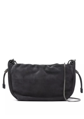 Brunello Cucinelli drawstring chain-strap cross body bag - Blue