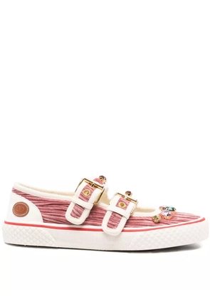 Valentino Garavani Dollyboard buckled sneakers - Pink