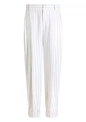 Dolce & Gabbana striped tailored trousers - White