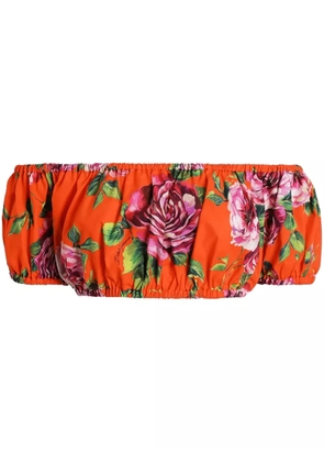 Dolce & Gabbana floral-print top - Red