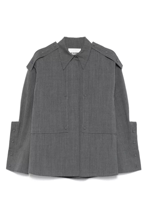 Jil Sander maxi-cuff shirt - Grey