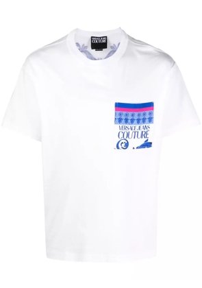 Versace Jeans Couture Barocco-print cotton T-shirt - White