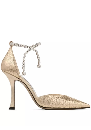 Jimmy Choo 100mm Stevie pumps - Gold