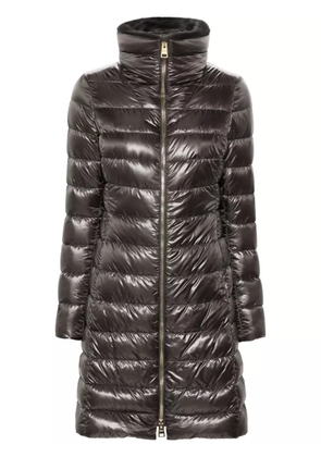 Herno logo-plaque coat - Grey