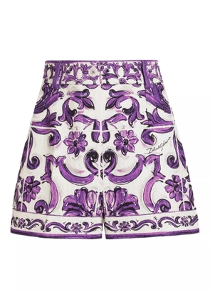 Dolce & Gabbana graphic-print shorts - White