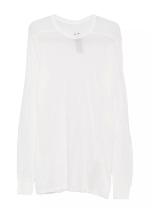 Rick Owens long-sleeve organic-cotton T-shirt - White
