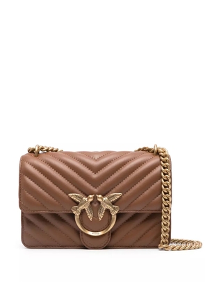 PINKO mini Love One shoulder bag - Brown