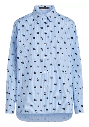 Karl Lagerfeld Icon monogram shirt - Blue