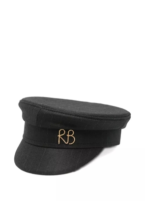 Ruslan Baginskiy stripe-pattern beret - Black