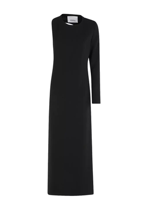 Erika Cavallini one-shoulder open-back maxi dress - Black