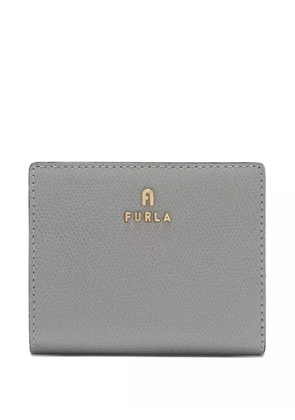 Furla Camelia logo leather wallet - Grey