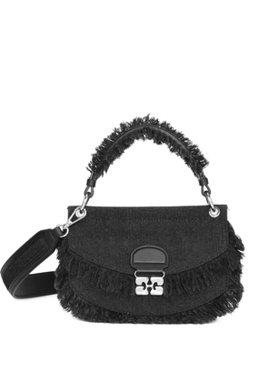 GANNI denim tote bag - Black