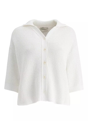 UMARMUNG three-quarter-sleeves cardigan - White