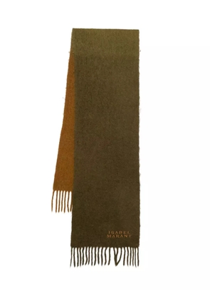 ISABEL MARANT Firna two-tone fringe scarf - Brown