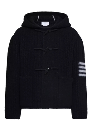 Thom Browne toggle-fastening hooded jacket - Black
