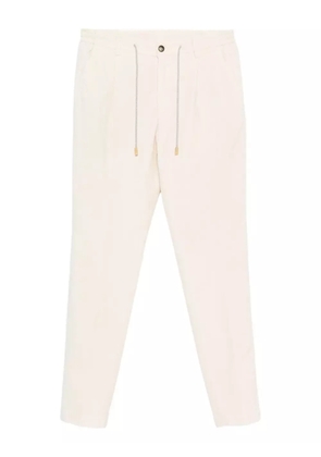 L.B.M. 1911 drawstring-waist tapered trousers - White