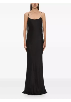 Christopher Esber Lattice lace silk gown - Black