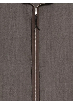 Camiel Fortgens striped zip-up jacket - Brown