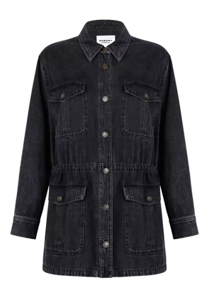 ISABEL MARANT button-fastening cotton denim jacket - Black