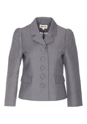 SHUSHU/TONG lapel button jacket - Grey